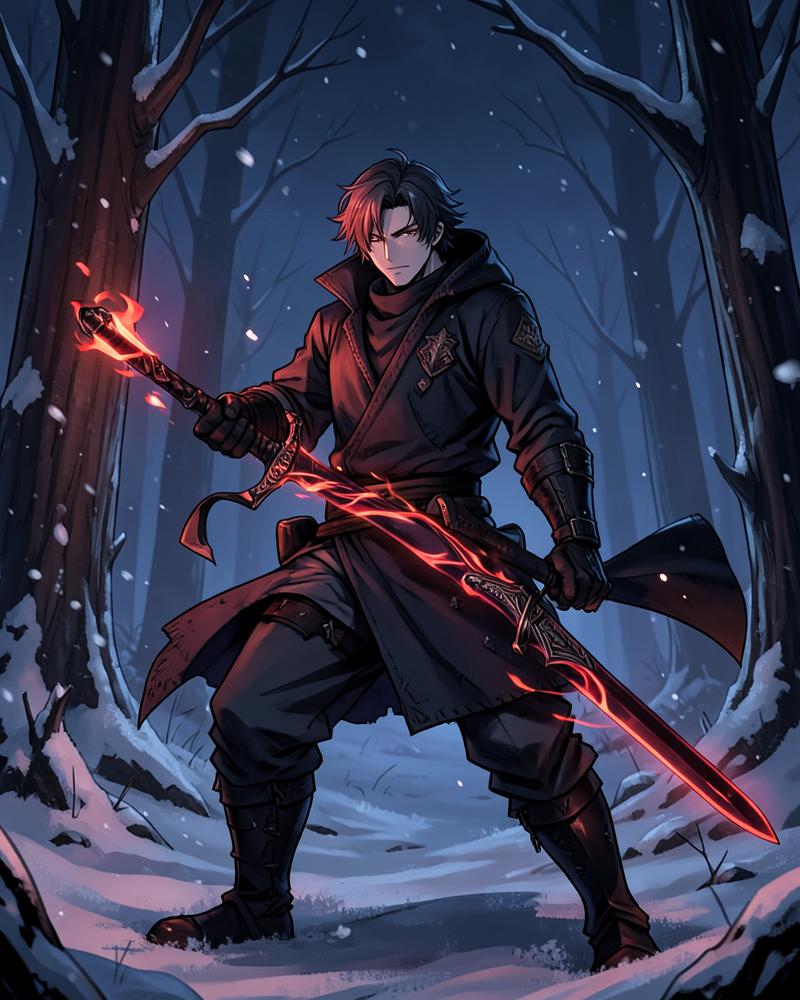 Ember Blade Panel Poster Set